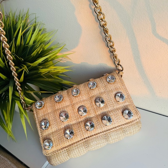 Zara | Jewelled Quilted Crossbody Bag - Picture 10 of 14